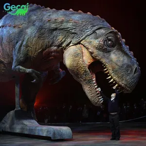 Gecai侏罗纪恐龙制造模拟巨型真人大小动画机器人霸王龙恐龙