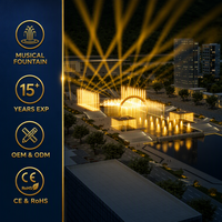 Fuente Musical Profesional para Exteriores con Diseño Personalizado, Espectáculo de Luces LED DMX512, Decoración Acuática para Parques, Plazas y Lagos