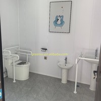 Douche et toilettes mobiles de luxe modernes en acier, durables, écologiques, faciles à installer, garantie 1 an