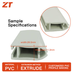 โปรไฟล์พลาสติกสำหรับโครงหน้าต่างบานเกล็ดแบบกำหนดเอง, มู่ลี่แบบพับได้, โปรไฟล์ตกแต่งกรอบประตูม้วน - Product Image 4