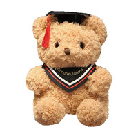 Ours en peluche de graduation avec toque et robe de cérémonie, vente en gros d'ours en peluche, ours en peluche diplômés