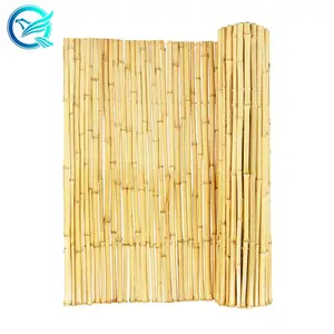 Valla de madera de bambú para jardín