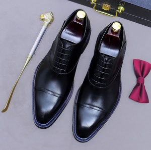 Chaussures en cuir imperméables de qualité professionnelle, confortables, antidérapantes, respirantes, décontractées, pour le bureau, pour la carrière, pour hommes, toutes saisons - Product Image 1