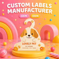 Cintres en carton robustes et imprimables avec crochet pour l'affichage de vêtements pour animaux de compagnie en vente au détail et en gros