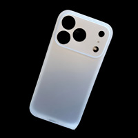Coque de téléphone portable ultra-fine en PP pour iPhone 18 17 16 15 14 13 12 Pro Max, finition mate givrée, légère et mince