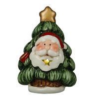 Nouvel arrivage bohème lumineux à Led en céramique, ornement d'arbre de noël, décoration festive, nouvel arrivage, 8 pièces