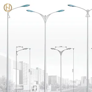Yüksek kaliteli galvanizli toptan avrupa tarzı kullanılan sokak aydınlatma direkleri