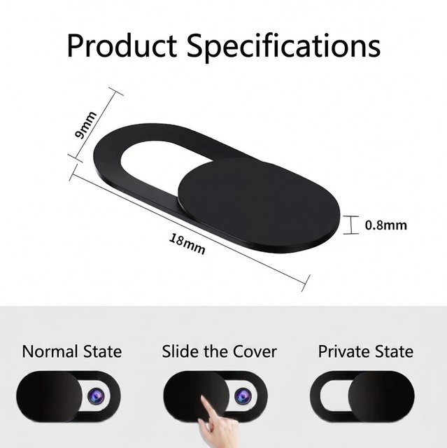 Ultra-Thin Camera Lens Privacy Cover Slide Protector for Notebook Desktop PC and Mobile Phone Security Guard