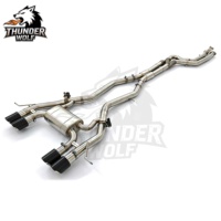 Système d'échappement Catback Valvetronic Performance avec section intermédiaire en Z et résonateur, compatible BMW G80 M3 G82 M4 S58 3.0T