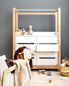 <span class=keywords><strong>Armoire</strong></span> robuste pour bébé avec 8 tiroirs, <span class=keywords><strong>armoire</strong></span> de rangement sécurisée pour enfants <span class=keywords><strong>et</strong></span> penderie - Product Image 4