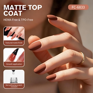 HEMA TPO Free Russian Matte <span class=keywords><strong>Top</strong></span> Coat Poudre de chrome non collante Sans effet de velours jaune <span class=keywords><strong>Top</strong></span> Gel Vernis à ongles Matte Topcoat 15ml - Product Image 2