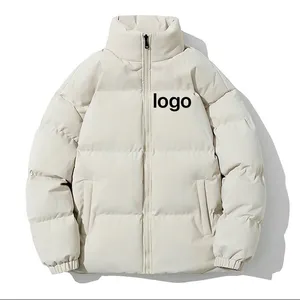 Wholesale Plus Size Jackets Winter Bubble Puffer Jacket Men Custom Logo Outdoor Warm Quilting Coat Down Jacket Streetwear