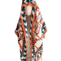 Écharpe triangulaire en soie 195x125x125cm, écharpe chaude double face en soie et laine, châle pour femme automne-hiver, vente en gros OEM