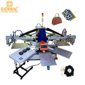 Doyan 5 colores 12 estaciones serigrafía automática maquinaria <span class=keywords><strong>pulpo</strong></span> placa de metal máquina de serigrafía rotativa para la <span class=keywords><strong>venta</strong></span> - Product Image 6