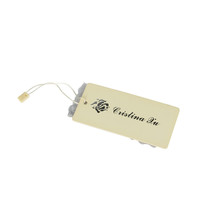 Étiquettes volantes de vêtements d'impression UV transparente Étiquettes volantes Étiquettes de vêtement en aluminium en carton