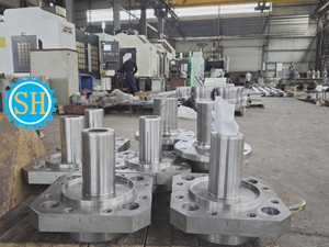 Tùy chỉnh thép q345b dầu xi lanh ghế phần <span class=keywords><strong>CNC</strong></span> gia công phay quay sanhui - Product Image 6