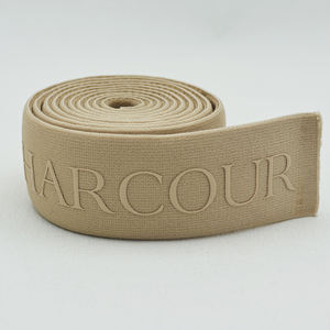 उच्च खिंचाव 40 मिमी नायलॉन स्पैन्डेक्स इलास्टिक बैंड सिलिकॉन प्रिंटिंग मोटी कमर के लिए - Product Image 1