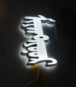 Insegna con Lettere 3D Retroilluminate a LED in Acciaio Inossidabile Resistente alle Intemperie, Lettere Pubblicitarie Personalizzabili Multicolore con <span class=keywords><strong>Dimensioni</strong></span> e Font Personalizzati - Product Image 4