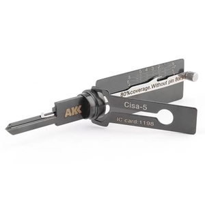 Thợ Khóa Công Cụ lishi phong cách AKK Cisa-5 2-in-1 Pick & Giải mã cho cisa 5-Pin ổ khóa - Product Image 3