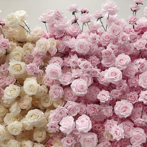 Custom Wedding Hotel <b>Wall</b> Background 3D Rollable <b>Flower</b> <b>Wall</b> Artificial Peony <b>Wall</b> Panel - Product Image 5