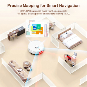 Robot làm sạch tự động Máy hút bụi điều khiển từ xa Robot aspiradora với Dock tự làm trống và các bộ phận chải chuốt cho thú cưng - Product Image 6