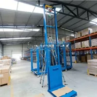 Plateforme élévatrice simple pour entrepôt, monte-charge pour la maison et l'usine, chargement et déchargement, rail de guidage fixe, hauteur de levage personnalisée