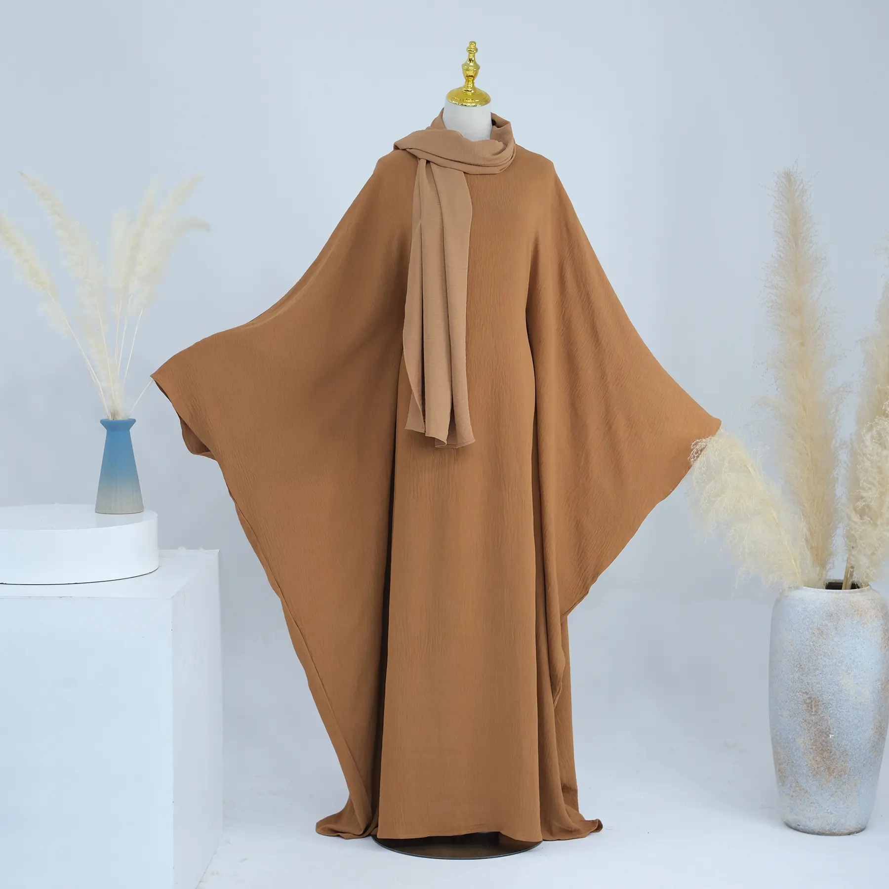 602 Fashion wanita terbaru pakaian Islami sederhana Abaya wanita gaun Muslim hijab Abaya Turki gaun kasual