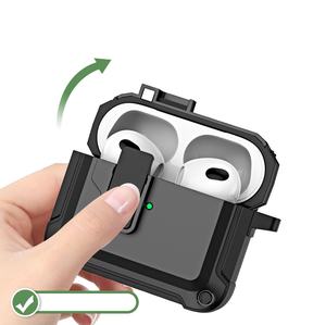 Para <span class=keywords><strong>Airpods</strong></span> de alta calidad <span class=keywords><strong>360</strong></span> protección 1 2 armadura diseño a prueba de golpes TPU PC 3 4 funda para auriculares carga inalámbrica Pro 2 Pro 1 - Product Image 4