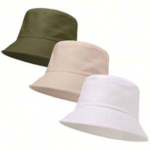 Sombrero tipo pescador unisex de doble cara negro, en blanco para personalizar, para uso diario, informal, fiestas, esquí, pesca, bricolaje, con logotipo, sombreros de verano - Product Image 4