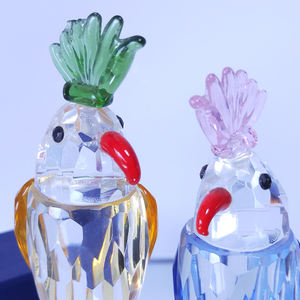 รูปปั้นนกแก้วคริสตัลโบราณสุดหรูสำหรับตกแต่งคริสต์มาส - Product Image 4