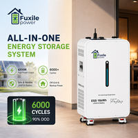 Système de stockage d'énergie solaire tout-en-un 6200W 16kWh avec batterie LiFePO4 6000 cycles pour la sauvegarde domestique et l'alimentation hors réseau
