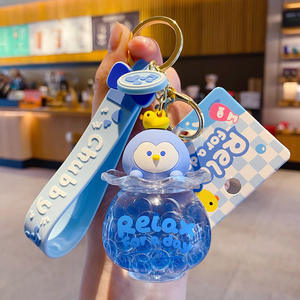 Porte-clés de voiture en forme d'animal mignon en PVC 2025, porte-clés de couple de dessin animé, cadeau léger, prêt à être expédié - Product Image 6