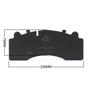 Plaquettes de <span class=keywords><strong>frein</strong></span> semi-métalliques en céramique Oman et Delong pour système de freinage à disque YXDB-1034 YXDB1034 - Product Image 2