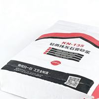Emballage personnalisé, impression offset thermoscellée, sac à fond carré en PP tissé extra imperméable, durable, pour l'expédition et l'emballage du ciment