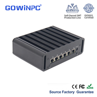 Mini PC Smart Gateway Baru Intel i7-1255U i5-1235U 6x2.5G LAN Pendingin Aktif DDR5 Dual Type-C Garansi 3 Tahun Grafis Terintegrasi