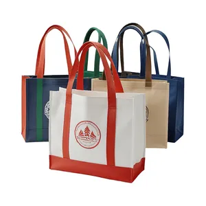 High Quality Wholesale Recycled Heavy Duty Tote Bags Pp Non Woven Shopping Bag With Customized Logo