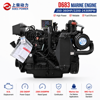 Moteur diesel marin SCDC SDEC série D683 (remplace 6CTA8.3 8.3L 250-360HP) pour fabricant de catamarans, yachts et bateaux de patrouille
