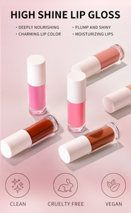 Pincel Grande para Labios, Aceite Pigmentado, 16 Colores, Hidratante Mágico, Sabor a Fruta, Rosa Claro, Brillo de Labios - Product Image 2