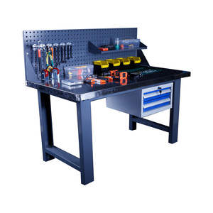 Bàn làm việc điều kiện mới với giá để sử dụng kho phòng thí nghiệm Bàn làm việc thép nặng công nghiệp cho cơ khí và điện tử - Product Image 5