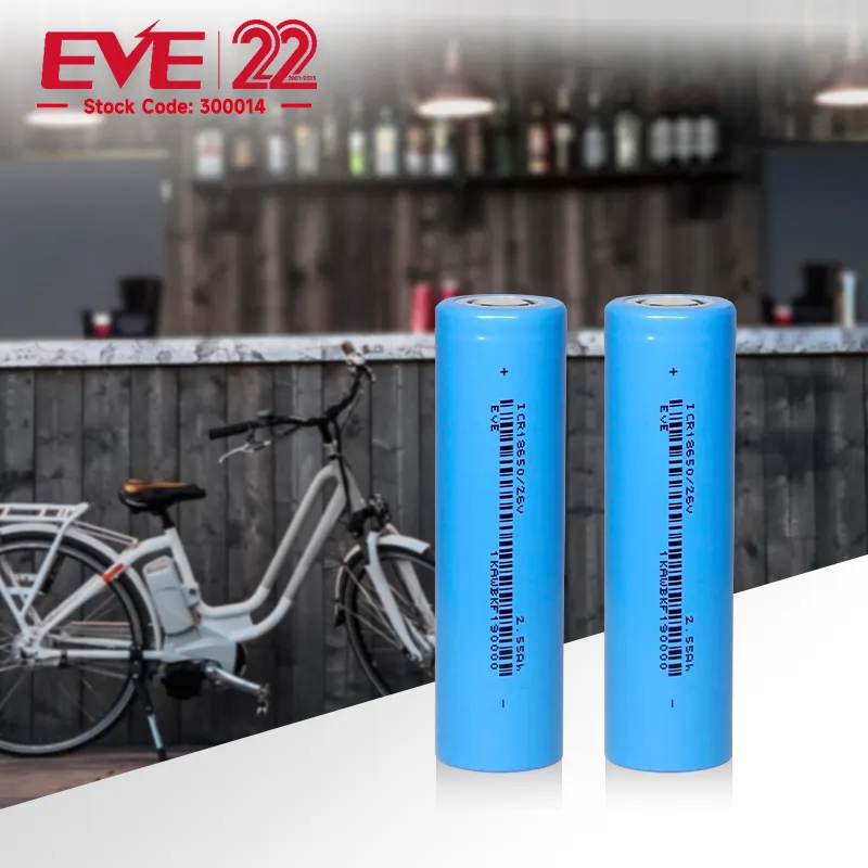 EVE 18650 battery 3.7V 2600mah 18650 li-ion rechargeable eve 21700 cells 21700 battery 3.7 v lithium ion battery 18650