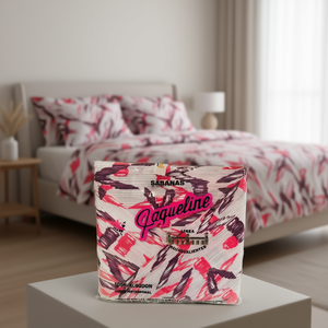 Parure de lit Paqueline double, 100% coton, imprimé géométrique, pour la maison - Product Image 2