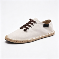 Espadrilles en toile pour hommes, confortables, à semelle plate en caoutchouc, bout rond, couleur unie, coupe basse, pour le bureau, les trajets quotidiens, l'été et la marche quotidienne