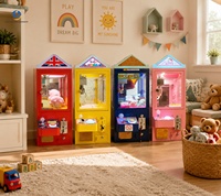 Machine à griffes de style célébrité internet pour toit de restaurant, colorée, à monnayeur, distributeur de prix, pour attraper des peluches, petite machine à griffes