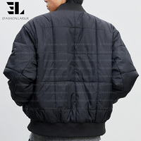 Blouson aviateur réversible en nylon satiné LARSUR, personnalisé en usine, avec doublure matelassée, style tactique, utilitaire, court, pour pilote de chasse
