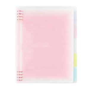 Custom School Stationery A4 A5 A6 PVC PP Cover Loose-Leaf Spiral Notebook with Index Tab <b>Divider</b> for Planners - Product Image 3