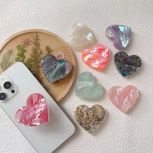 Sang trọng mẹ củ<span class=keywords><strong>a</strong></span> Ngọc Trai bào ngư Vỏ làm bằng tay điện thoại Grip cho pourbaix di động Phụ kiện trái tim điện thoại thông minh chủ - Product Image 5