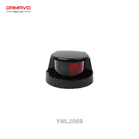 DAMAVO 12V-24V Lampe de navigation LED de proue et de tribord, nouvelle, verte et rouge, en acier inoxydable, accessoires marins pour yacht