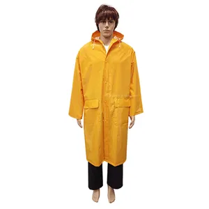 Manufacture raincoat pvc long coat light weight portable rain for rain coat waterproof for women men
