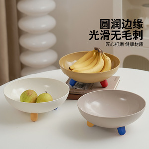 Fruit Platter Round Modern Design Simple Style Table Decoration With Colorful Legs For Fruit Snack Display - Product Image 4