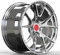 Jantes forgées chromées Alibaba 18 19 20 21 22 pouces 5X120 5X120.65 5X114.3 pour Corvette Ford Mustang Lexus Série 3, jantes concaves